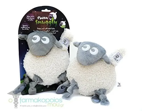Probaby Ewan Snuggly Grey Προβατάκι Κουκλάκι - Πανάκι Παρηγοριάς &amp; Απασχόλησης, 1τεμ