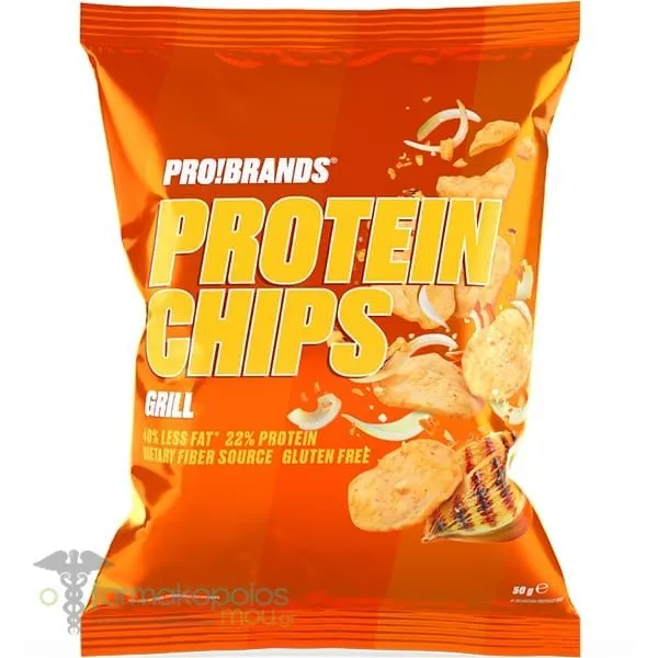 Pro!Brands Protein 22% Potato Chips Grill, 50gr