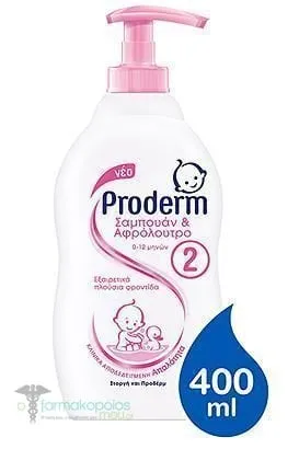 Proderm Shampoo & Shower Gel No 2 (1-3Y), 400ml