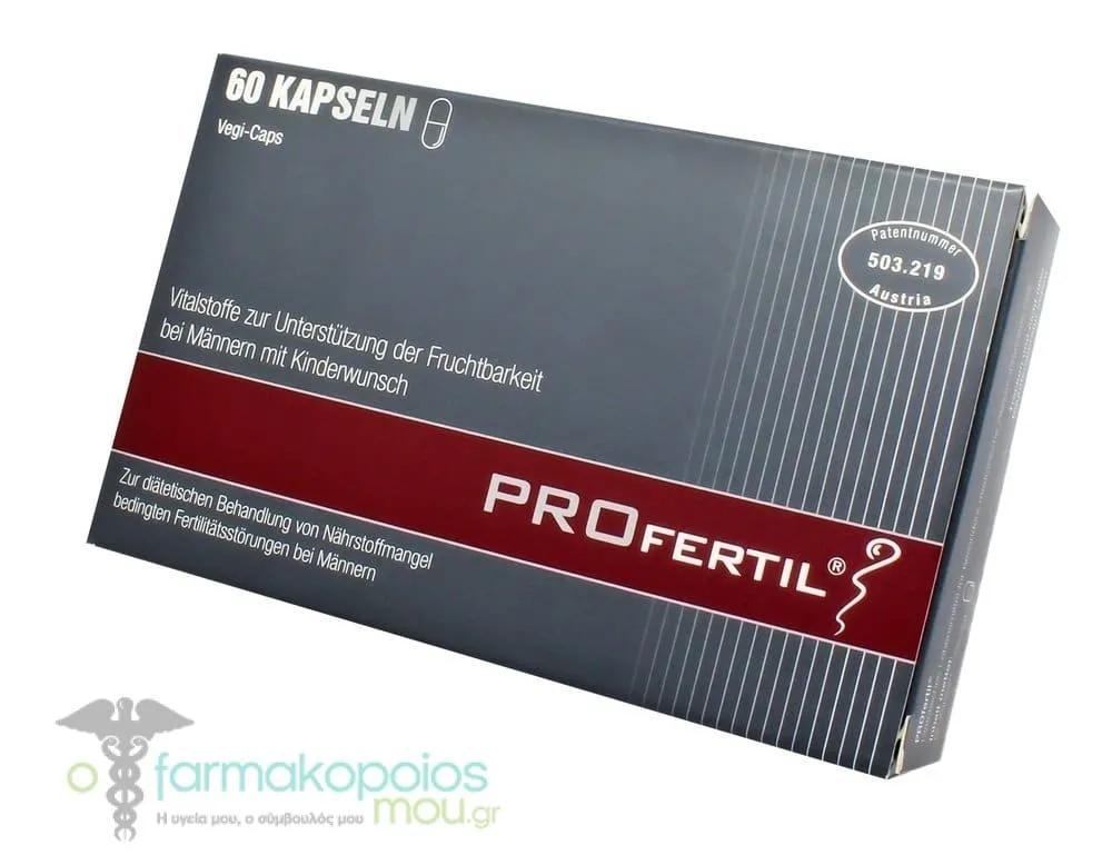 PROfertil® Male Ισχυρό Συμπλήρωμα για την Αντιμετώπιση της Ανδρικής Υπογονιμότητας, Αγωγή 1 Μήνα, 60 tabs