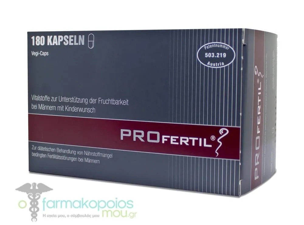 PROfertil® Male Ισχυρό Συμπλήρωμα για την Αντιμετώπιση της Ανδρικής Υπογονιμότητας, Αγωγή 3 Μηνών, 180 tabs