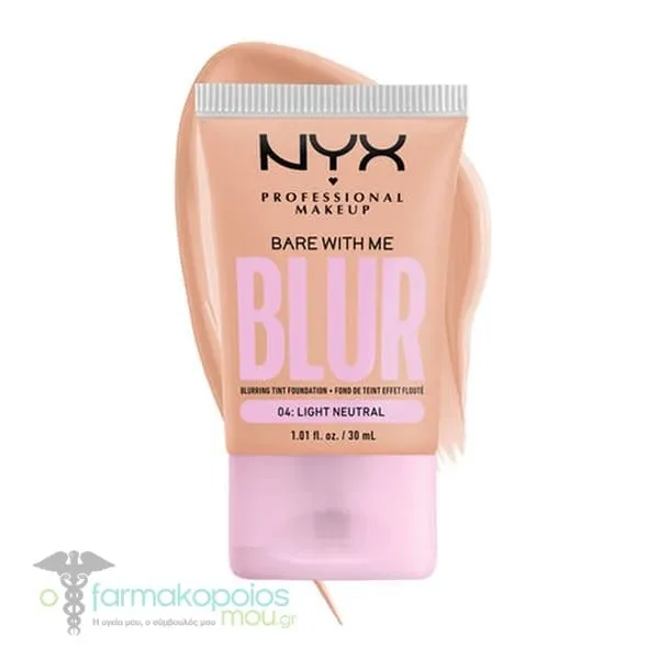ΝΥΧ PROFESSIONAL MAKE UP Bare With Me Blur Tint Foundation, 30ml - 04 Light Neutral