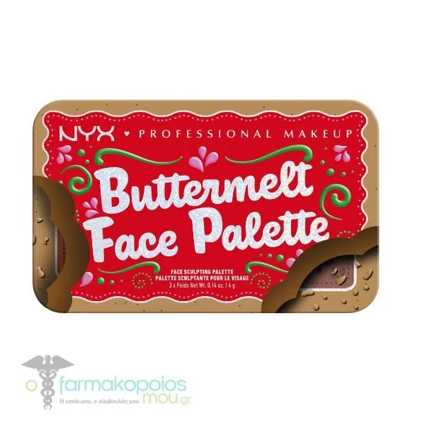 ΝΥΧ PROFESSIONAL MAKE UP Buttermelt Bronzer & Blush Face Pallete, 1pc