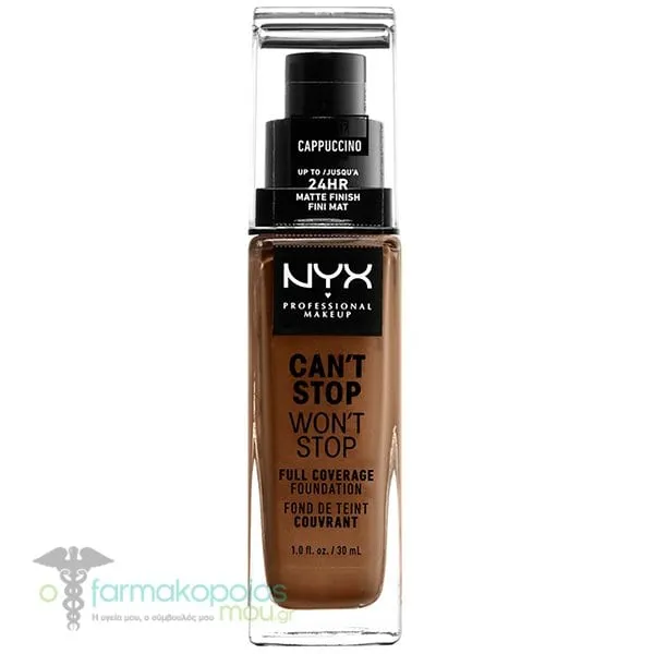 ΝΥΧ PROFESSIONAL MAKE UP Can't Stop Won't Stop Full Coverage Foundation, 30ml - 03 Porcelain