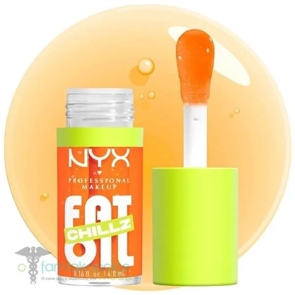 ΝΥΧ PROFESSIONAL MAKE UP Fat Oil Lip Drip Έλαιο Χειλιών, 4,8ml - Citrus Chiller