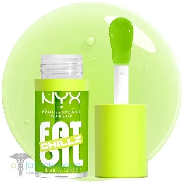 ΝΥΧ PROFESSIONAL MAKE UP Fat Oil Lip Drip Έλαιο Χειλιών, 4,8ml - Kiwi Freezie