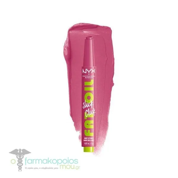 ΝΥΧ PROFESSIONAL MAKE UP Fat Oil Slick Click Βάλσαμο για τα Χείλη με Χρώμα, 2g - 07 Dm Me