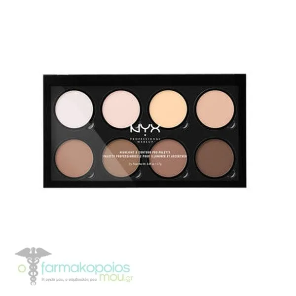 ΝΥΧ PROFESSIONAL MAKE UP Highlight & Contour Pro Palette, 1pc