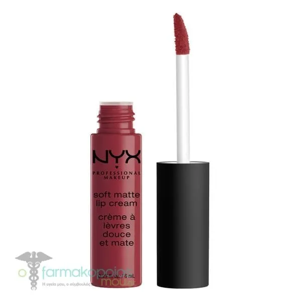 ΝΥΧ PROFESSIONAL MAKE UP Soft Matte Lip Cream Ματ Κρέμα Χειλιών, 8ml - 25 Budapest