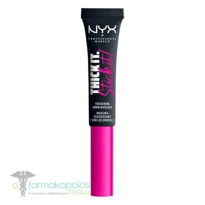 ΝΥΧ PROFESSIONAL MAKE UP Thick It Stick It Thickening Brow Mascara, 7ml - 08 Black
