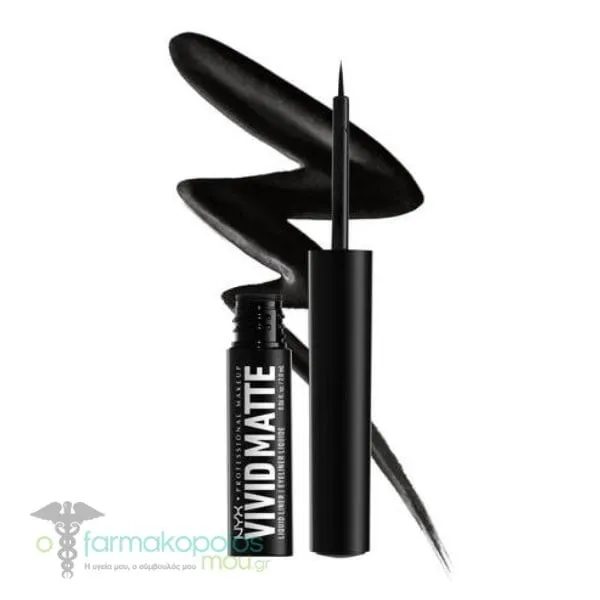 ΝΥΧ PROFESSIONAL MAKE UP Vivid Matte Liquid Liner, 2ml - BLACK