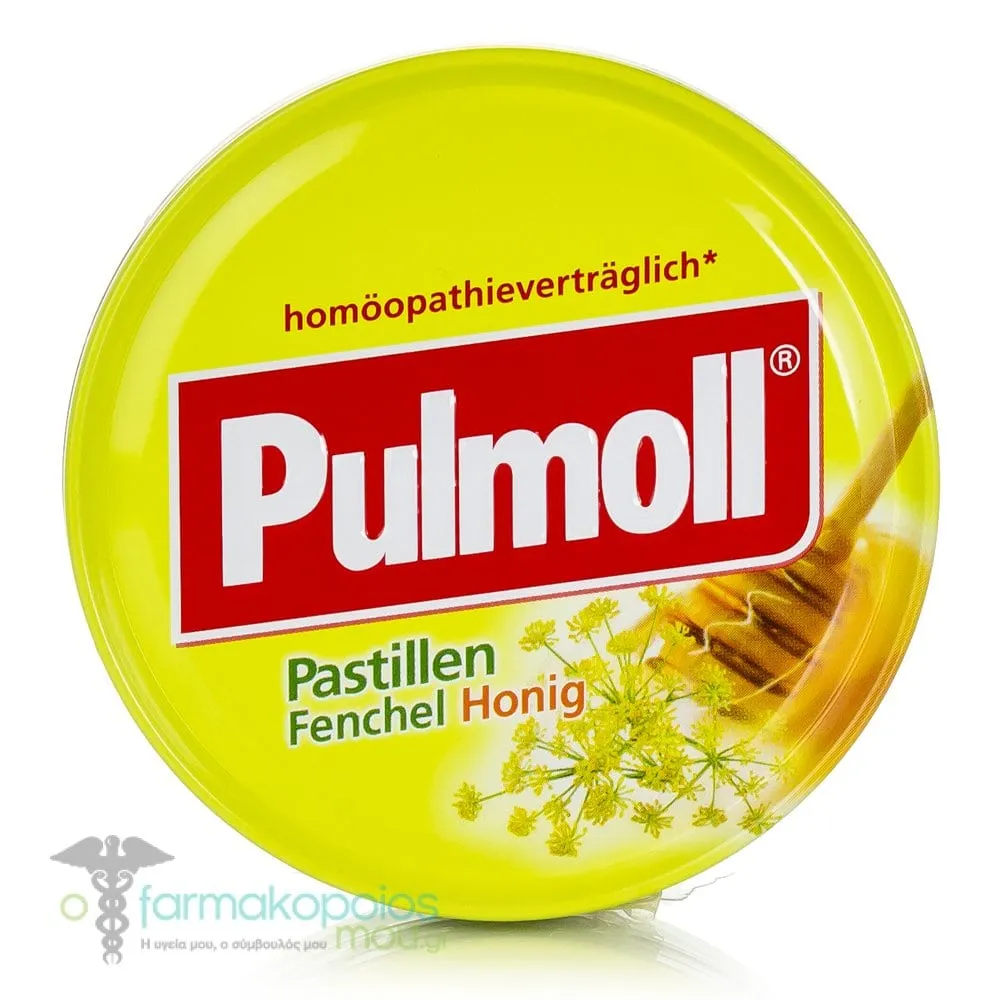 Pulmoll Candies with Honey & Fennel, 75gr