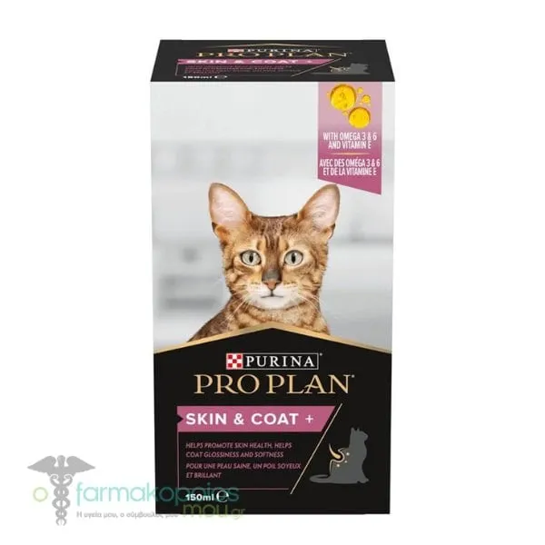 Purina Pro Plan Skin & Coat+ Cat Supplement Oil, 150ml