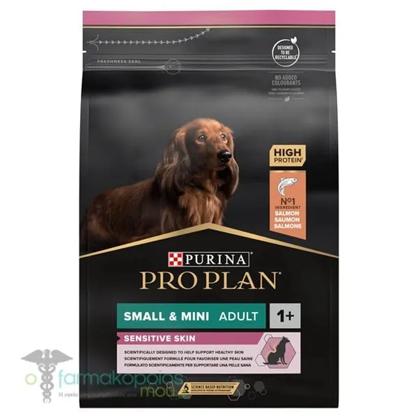 Purina Pro Plan Sensitive Skin Small & Mini Adult 1+ Dry Dog Food Salmon, 700g