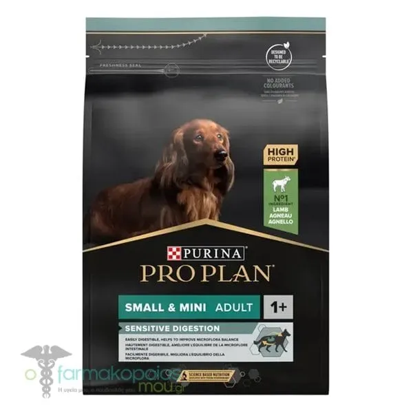 Purina Pro Plan Small & Mini Adult Sensitive Digestion Dry Food with Lamb, 700gr