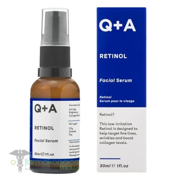Q+A Retinol Facial Serum, 30ml