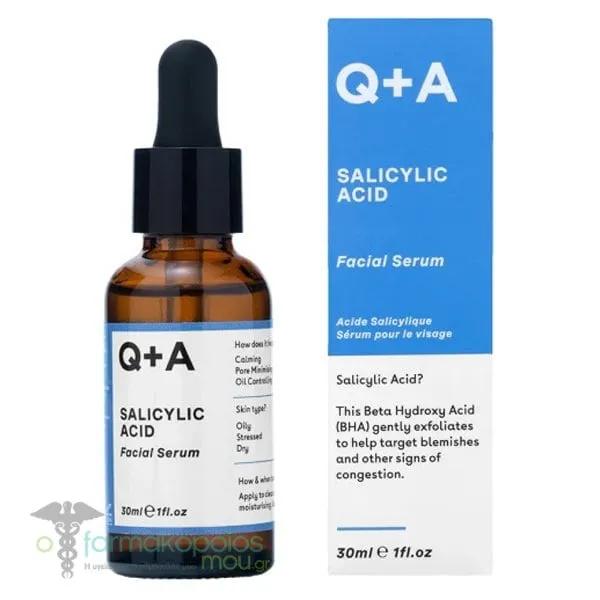 Q+A Salicylic Acid Facial Serum, 30ml