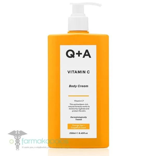 Q+A Vitamin C Body Cream, 250ml