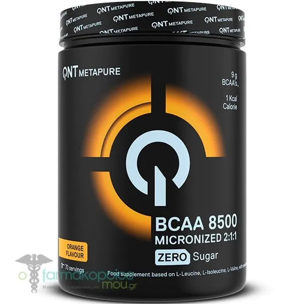 QNT BCAA Instant Powder 8500mg with Orange Flavour, 350gr