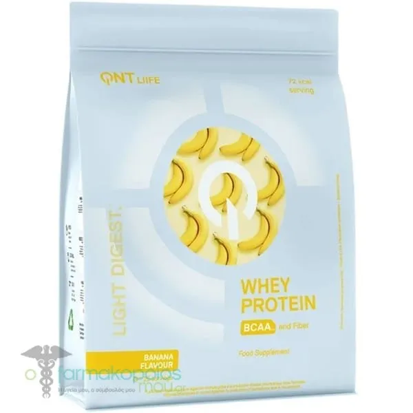 QNT Light Digest Whey Protein Πρωτεΐνη Ορού Γάλακτος με Γεύση Μπανάνα, 500g
