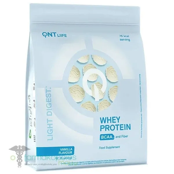 QNT Light Digest Whey Protein Πρωτεΐνη Ορού Γάλακτος με Γεύση Βανίλια, 500g
