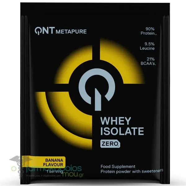 QNT Metapure Whey Protein Isolate Zero Πρωτεΐνη Ορού Γάλακτος με Γεύση Banana, 30g