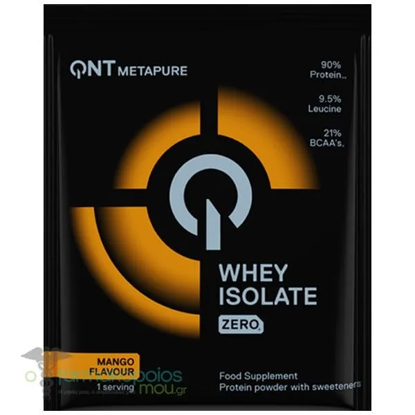 QNT Metapure Whey Protein Isolate Zero Πρωτεΐνη Ορού Γάλακτος με Γεύση Mango, 30g