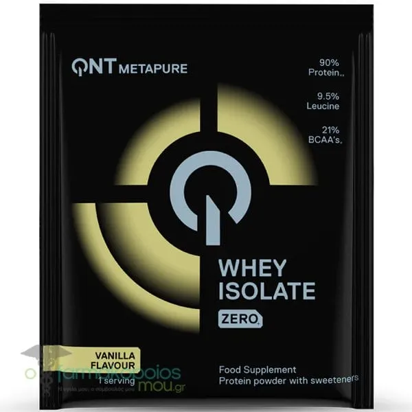 QNT Metapure Whey Protein Isolate Zero Πρωτεΐνη Ορού Γάλακτος με Γεύση Vanilla, 30g