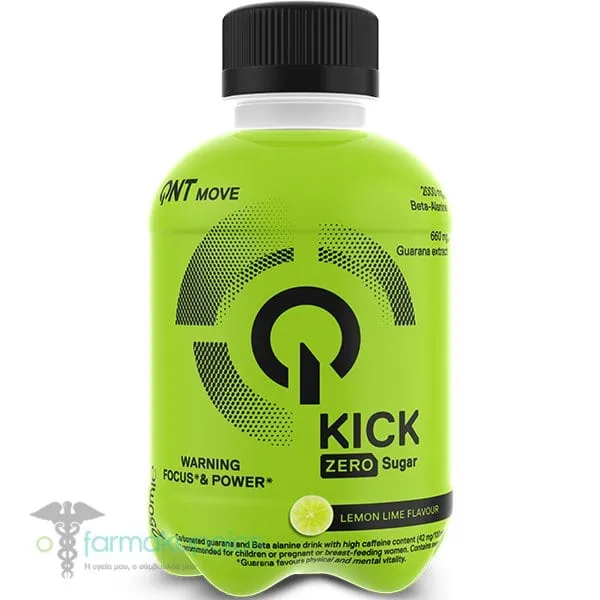 QNT Move Kick Focus & Power Zero Sugar with Lemon-Lime Flavor, 250ml