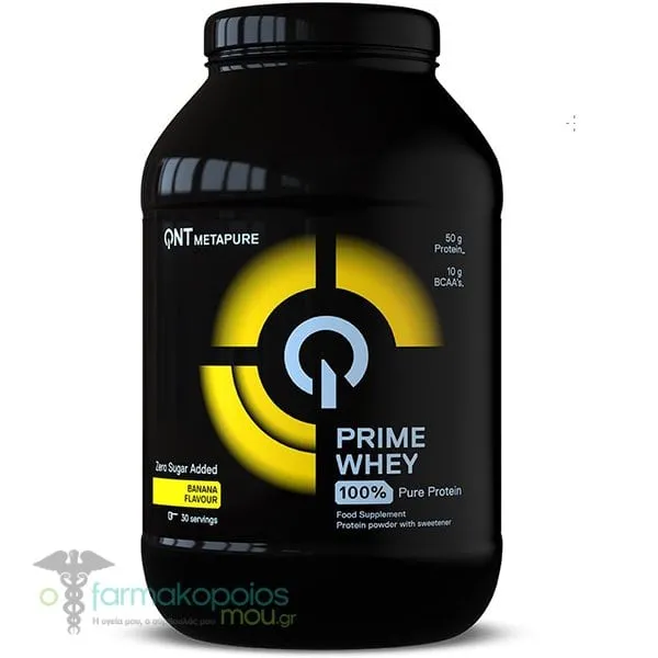 QNT Prime Whey Πρωτεΐνη Ορού Γάλακτος με Γεύση Μπανάνα, 908g