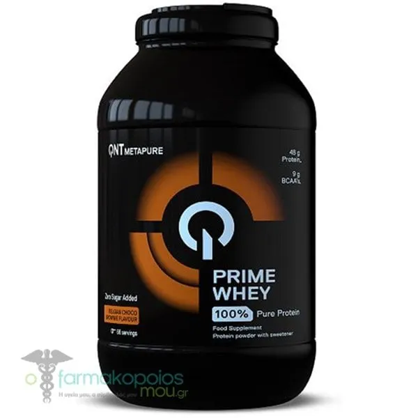 QNT Prime Whey Πρωτεΐνη Ορού Γάλακτος με Γεύση Belgian Chocolate Brownie, 2kg