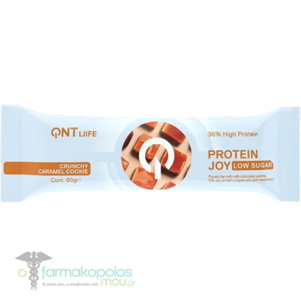 QNT Protein Joy Bar Crispy Caramel & Cookie, 60gr