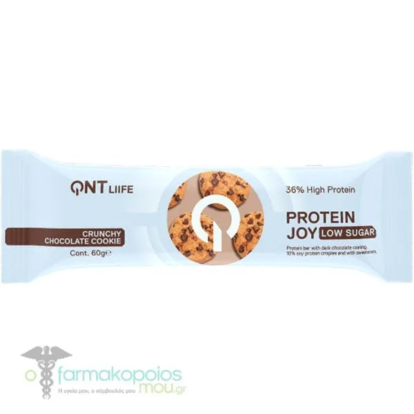QNT Protein Joy Bar Crispy Chocolate Cookie & Cream Flavor, 60gr