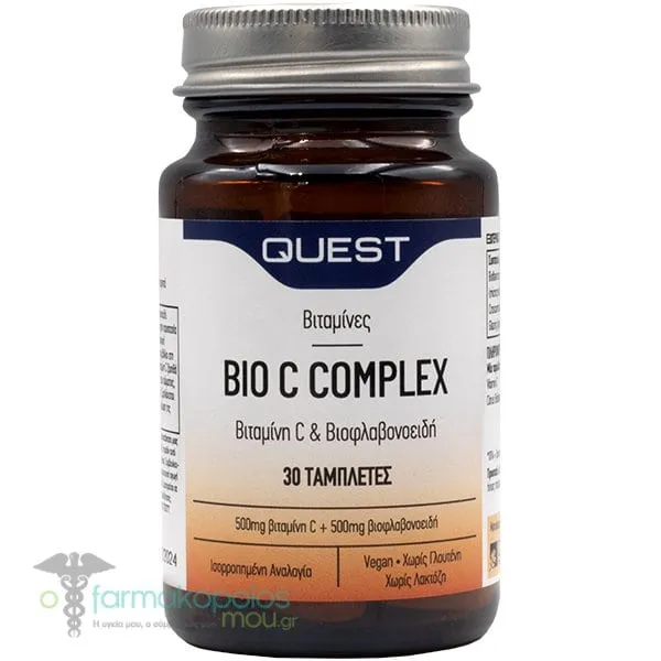 Quest Bio C Complex Bioflavonoids 500mg, 30tabs