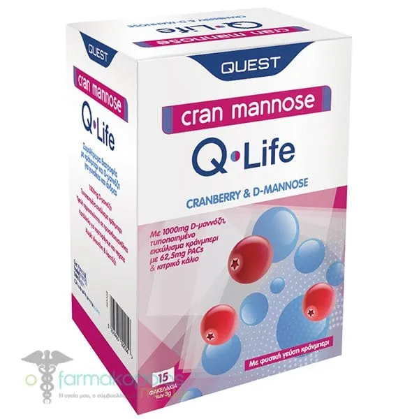 Quest Cran Mannose Q-Life, 15sachets