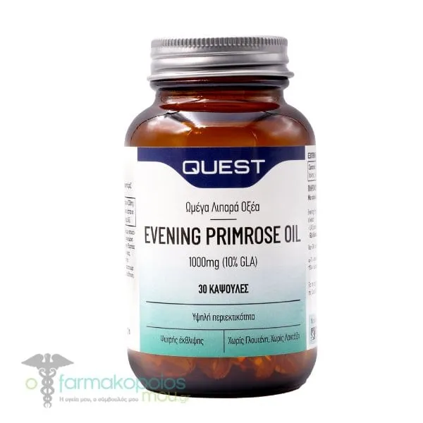 Quest Evening Primrose Oil 1000mg (10% GLA), 30caps
