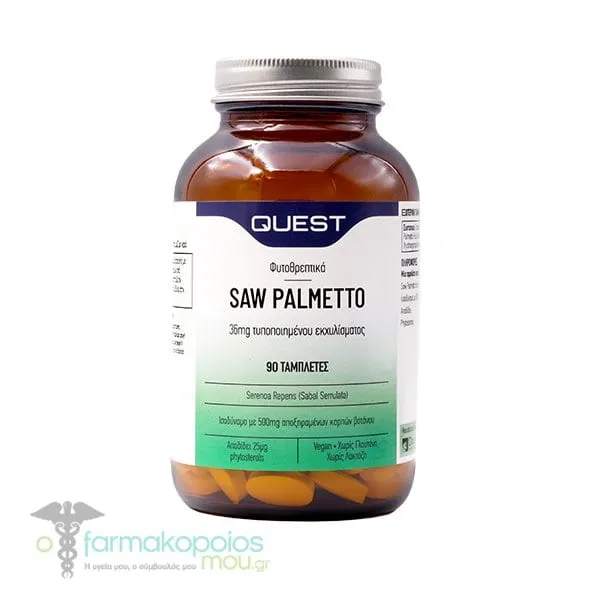 Quest Phyto-Nutrients Saw Palmetto 36mg Extract, 90tabs