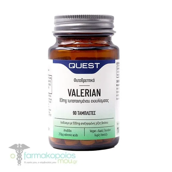 Quest Phyto-Nutrients Valerian 83mg Extract, 90tabs