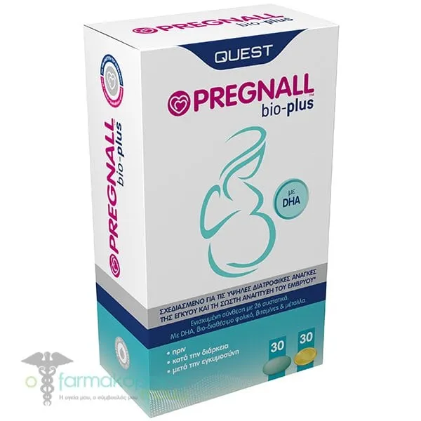 Quest Pregnall Bio-Plus, 30tabs+30caps