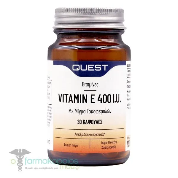 Quest Vitamin E 400iu, 30caps