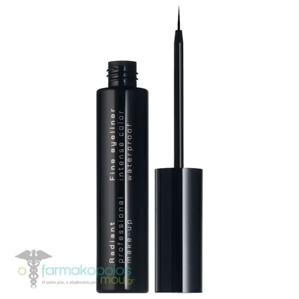 Radiant Fine Waterproof & Long Stay Yγρό Eyeliner, 5ml - 10 Black