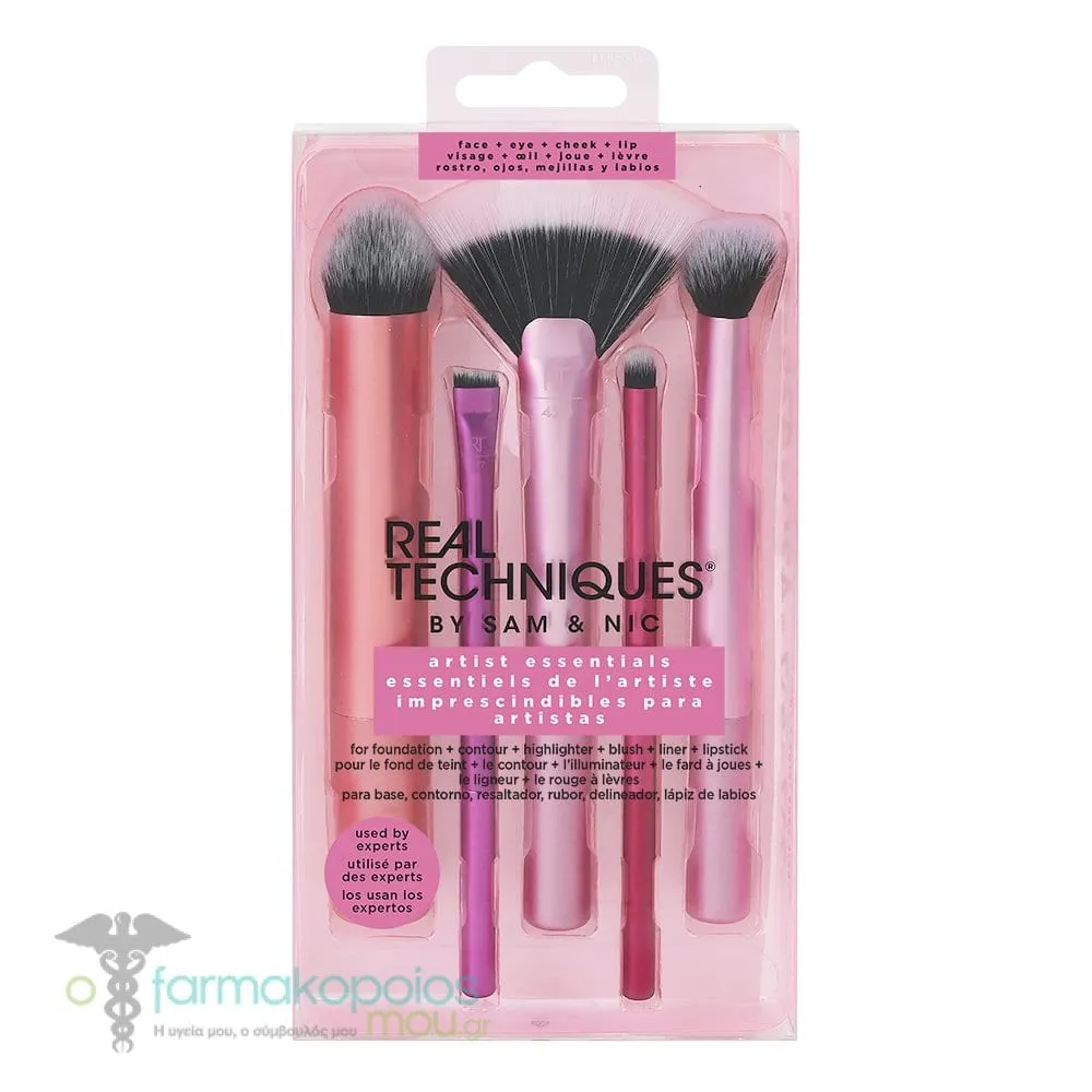 Real Techniques Artist Essentials Set 5 Brushes (1895), 5pcs