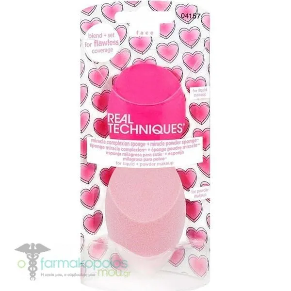 Real Techniques Miracle Complexion & Miracle Powder Sponge Duo Love, 2pcs
