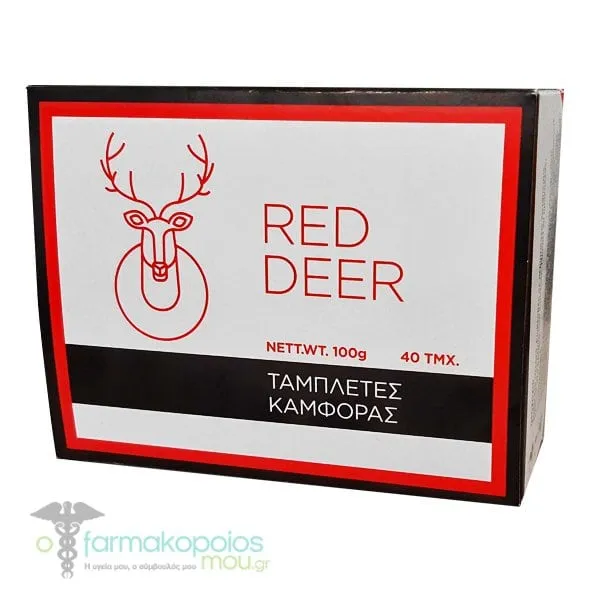 Red Deer Ταμπλέτες Καμφοράς, 40 τμχ