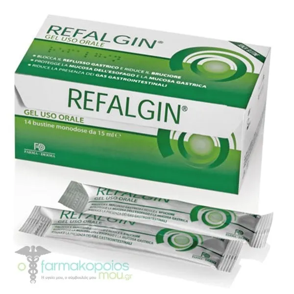Refalgin Gel Βοήθημα για την Αντιμετώπιση της Γαστρο-Οισοφαγικής Παλινδρόμησης,14Sticks