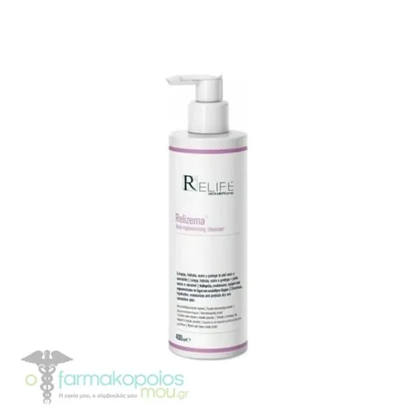ReLife Relizema Lipid Replenishing Cleanser for Dry/Sensitive Skin, 400ml