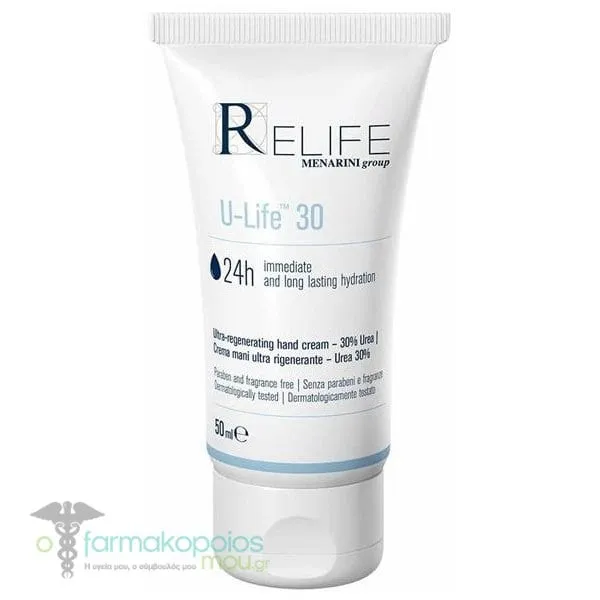ReLife U-Life 30 Ultra-Regenerating Hand Cream, 50ml