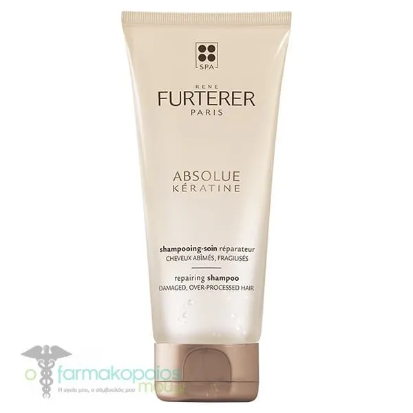 Rene Furterer Absolue Keratine Repairing Shampoo for Damaged & Over-Processed Hair, 200ml