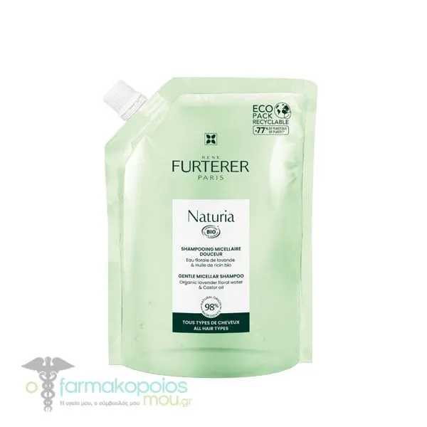 Rene Furterer Naturia Bio Gentle Micellar Shampoo Refill Pack, 400ml