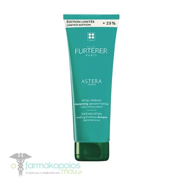Rene Furteter Astera Fresh Soothing Freshness Shampoo for Irritated Scalp, 250ml